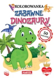 Kolorowanka Zabawne dinozaury