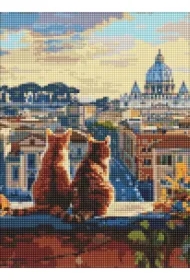 Diamentowa mozaika - Koty w Rzymie