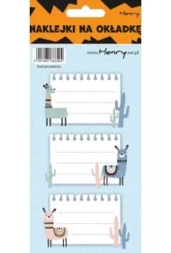 Naklejki na zeszyty Lama