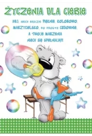 Karnet Happy B6 + koperta wzór nr 17