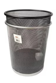 Kosz okrągły srebrny