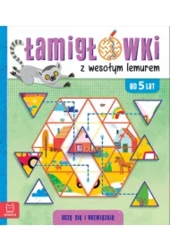 Łamigłówki z wesołym lemurem. Uczę się i rozwiązuję 5+