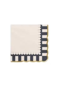 Serwetki ze złotym brzegiem 33x33cm 12 szt