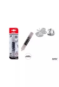 Farba strukturalna 3D biały metalizowany 30ml