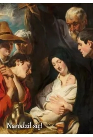 Kartka bożonarodzeniowa z reprodukcją