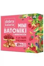 Mini Batoniki z nerkowców a'la tarta malinowa