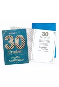 Karnet Urodziny 30