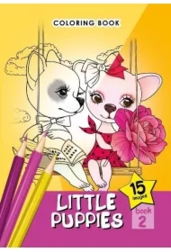 Kolorowanka A5 15 obrazków Małe pieski 2