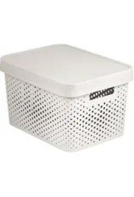 Curver pojemnik ażur infinity z przykrywką biały