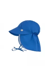 Czapka przeciwsłoneczna z daszkiem i osłoną karku UV80 Splash & Fun blue, rozm. 46/49