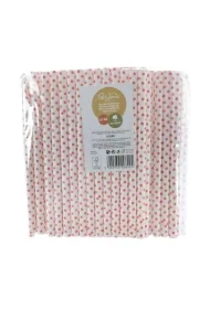 Słomki papierowe jumbo 10mm żółte