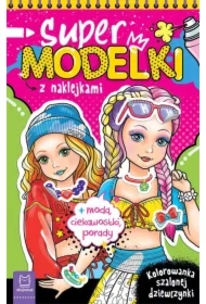 Supermodelki z naklejkami. Kolorowanka szalonej...