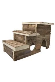 Domek pod schodami dla gryzoni, drewniany, 29 x 18 x 18cm