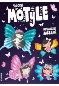 Kolorowanka z naklejkami - Słodkie motyle