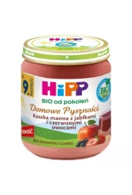 Domowe Pyszności Kaszka manna z jabłkami i czerwonymi owocami po 9. miesiącu