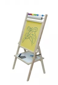 Tablica obrotowa kredowa z rolką papieru