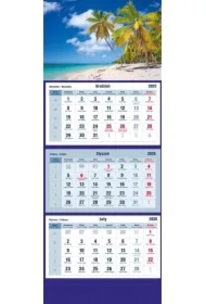 Kalendarz trójdzielny 2026 Palmy