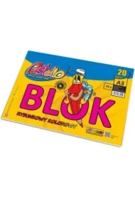 Blok rysunkowy A3 80g kolorowy