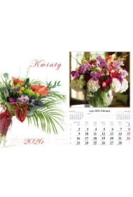Kalendarz ścienny 2026 Kwiaty