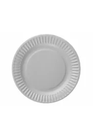 Talerzyki papierowe srebrne