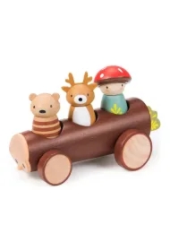 Leśna taksówka drewniana