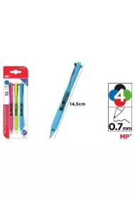 Długopis 4-kolorowy 0.7mm 3 szt