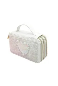 Girabrilla Piórnik tweedowy 3 poziomy biały