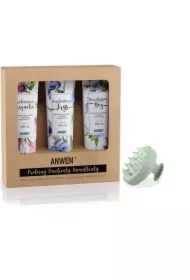 Zestaw odżywek do włosów o średniej porowatości + Mohani Szczotka do mycia włosów i masażu głowy