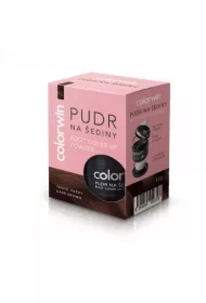 Puder do retuszowania siwizny z lusterkiem i aplikatorem Dark Brown