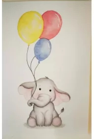 Karnet B6 + koperta 6138 Słoniątko