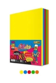 Papier ksero A4 160g 5 kolorów 250 arkuszy