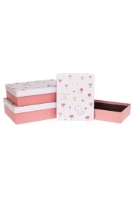 Pudełko prezentowe 3 szt królik