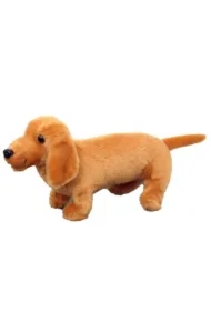 Maskotka Pies Jamnik jasno brązowy 25cm