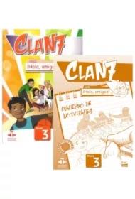 Clan 7 con Hola, amigos! 3. Podręcznik i zeszyt ćwiczeń do języka hiszpańskiego