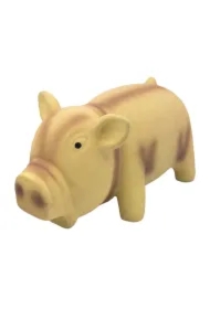 Świnka, zabawka dla psa, latex , beżowa, z dźwiękiem, 15cm