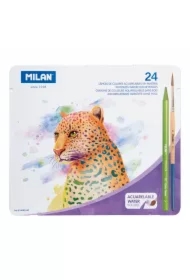 Kredki akwarelowe bezdrzewne Todocolor + pędzelek w metalowym opakowaniu