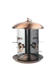 Karmnik dla ptaków, metalowy, wiszący 2w1 24 x 33 cm