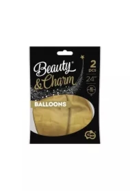 Balony Beauty&Charm platynowe złote