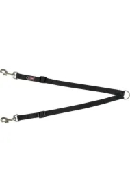 Premium, rozdzielacz, do smyczy, taśma, czarny, M-L: 40-70 cm/20 mm