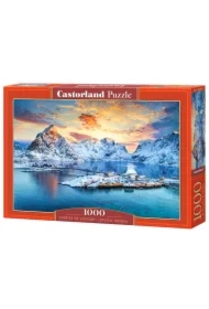 Puzzle 1000 el. Sunrise on Sakrisoy, Lofoten