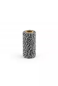 Sznurek piekarski czarny 50m