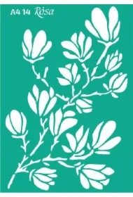 Szablon samoprzylepny wielokrotnego użytku magnolia21x29.7cm