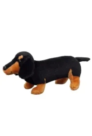 Maskotka Pies Jamnik czarny 25cm