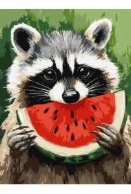 Malowanie po numerach - Soczysty arbuz