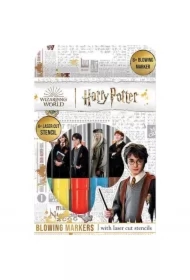 Markery dmuchane Harry Potter 6 sztuk +szablony