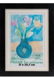 Ramka drewniana Paint czarna 25,5x34x5cm