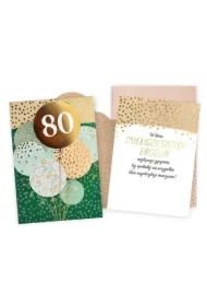 Karnet Urodziny 80