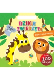 Dzikie zwierzęta. Blok do kolorowania