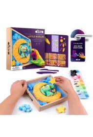 Okto Zestaw DIY z masy plastycznej Małe Światy Księżycowy Królik 21x21 cm