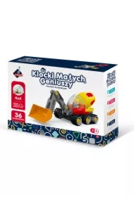  Klocki konstrukcyjne małych geniuszy 4w1 36el